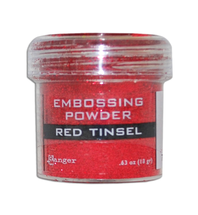 Embossing Powder Red Tinsel