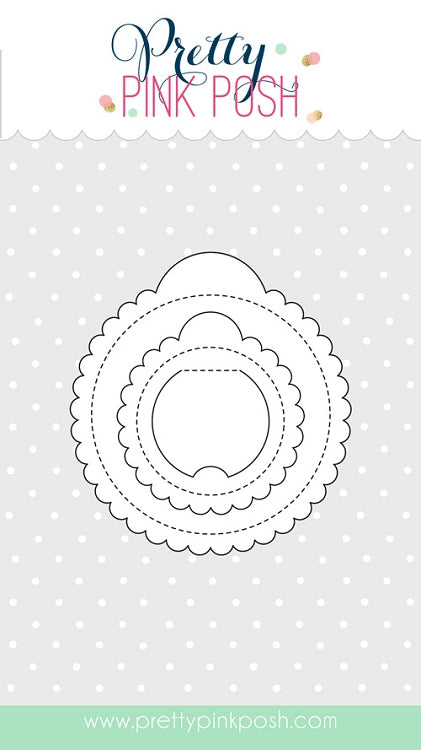 Scallop Circle Tags Die