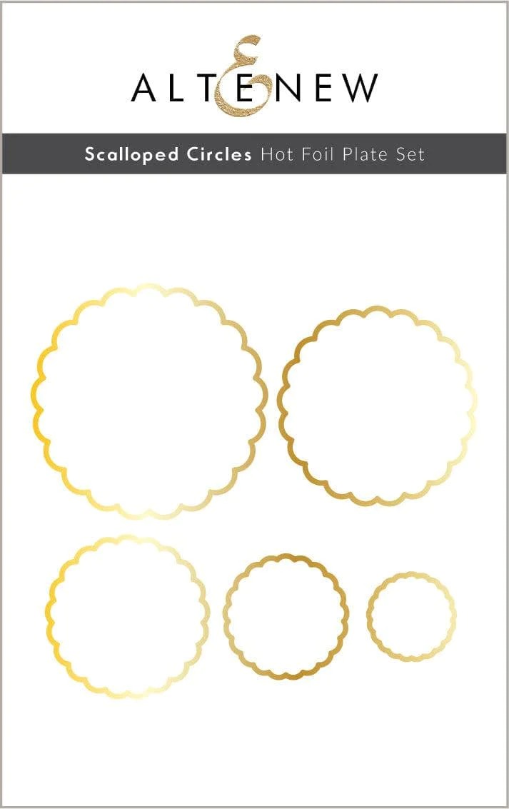 Scalloped Circles Hot Foil Plates