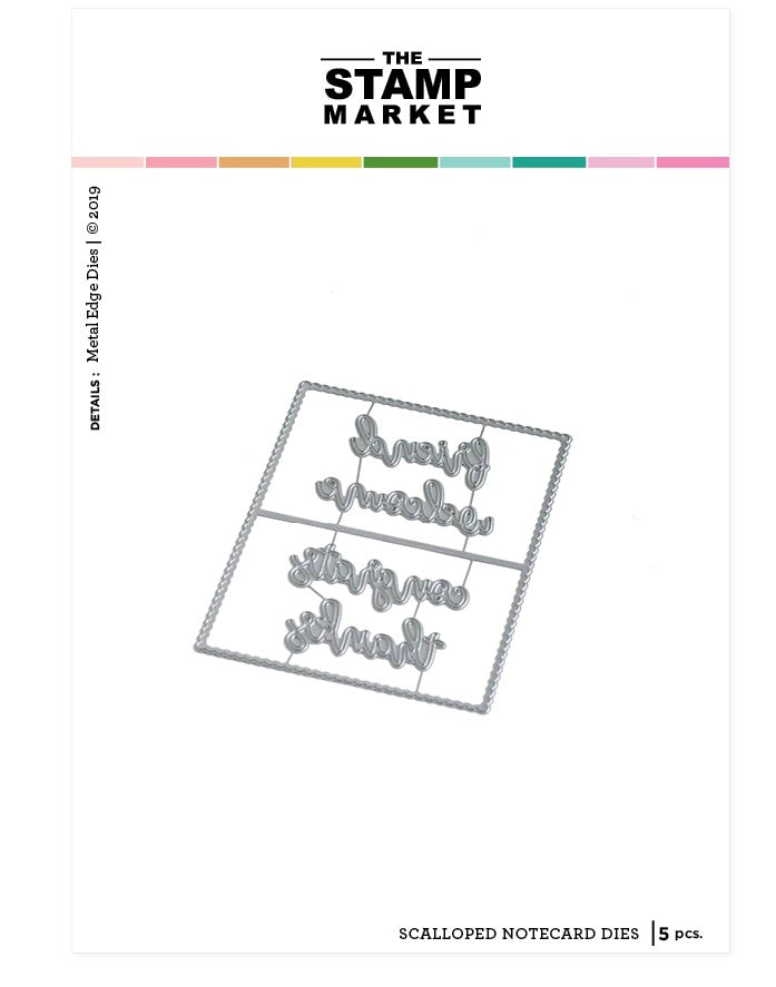 Scalloped Notecard Dies