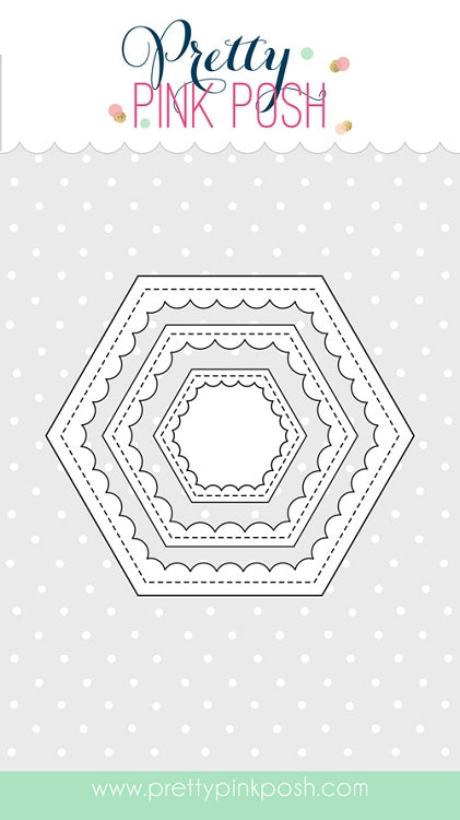 Scallop Hexagons Die