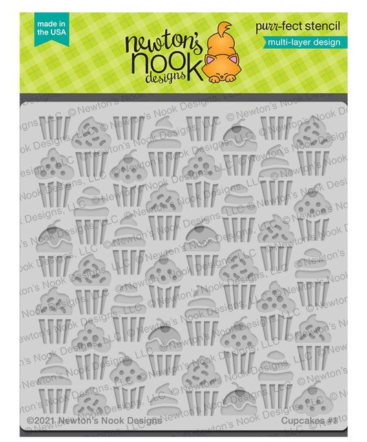 Cupcakes Stencil Set