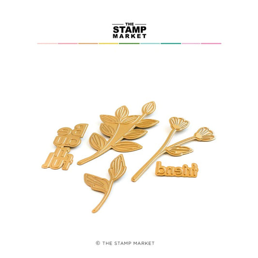 Sentimental Stems Foil Plates
