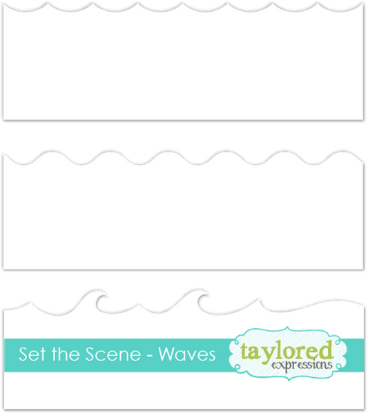 Set the Scene Waves Stencil Strips