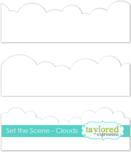 Set the Scene - Clouds Stencil Strips