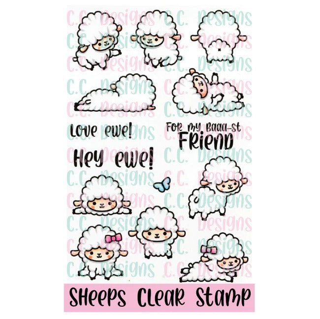 Kawaii Sheep Stamp Set