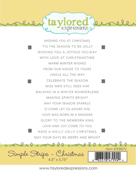 Simple Strips - Christmas Stamp Set