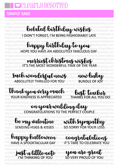 Simply Said Stamp Set