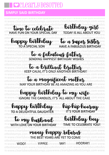 Simply Said Birthday Stamp Set