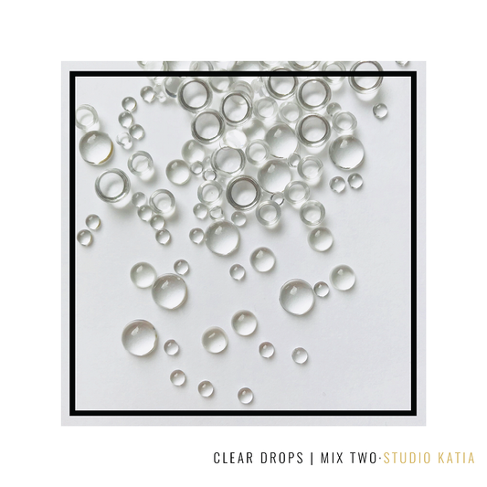 Clear Round Drops Mix Two