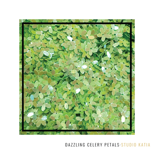 Dazzling Celery Petals Sequins