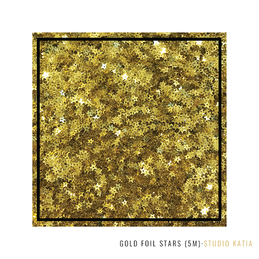 Gold Foil Stars Sequins