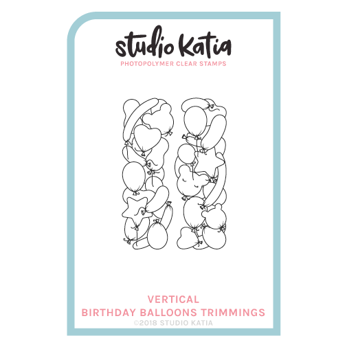 Vertical Birthday Balloon Stamp Set