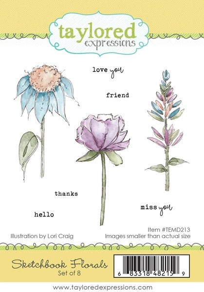 Sketchbook Florals Stamp Set
