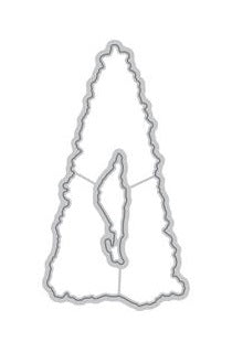 Sketched Evergreen Die