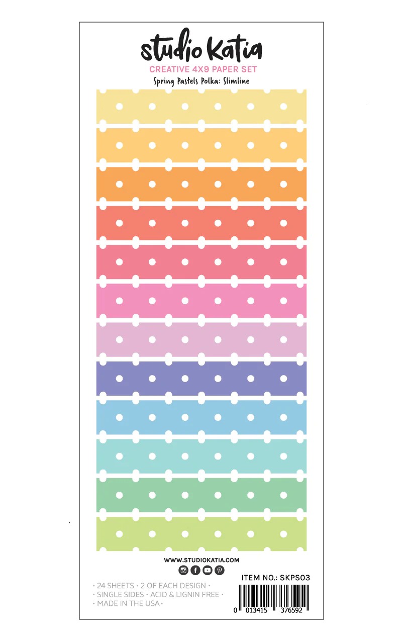 Spring Pastel Polka 6X9 Paper Pad