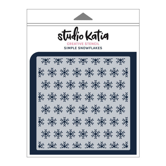 Simple Snowflakes Stencil