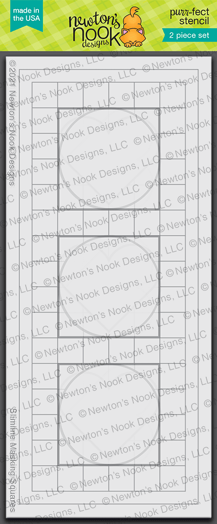 Slimline Masking Circles & Squares Stencil Set