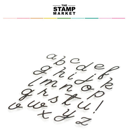 Simple Script Alpha Lower Stamp Set