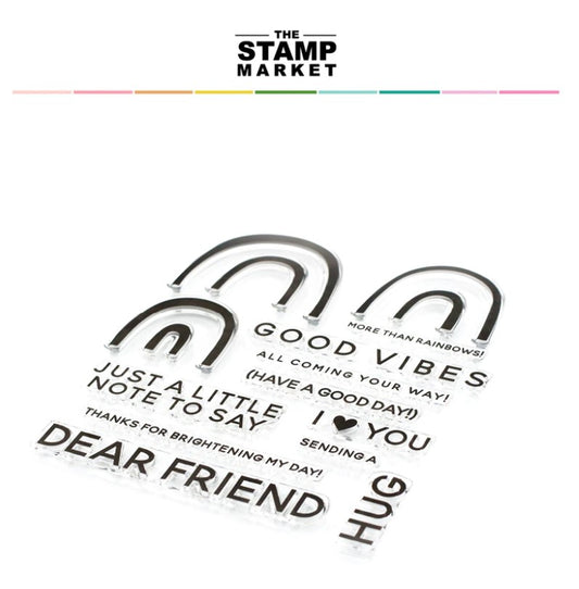 Rainbows & Greetings Stamp Set