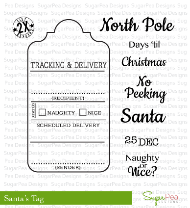 Santa's Gift Tag Stamp Set