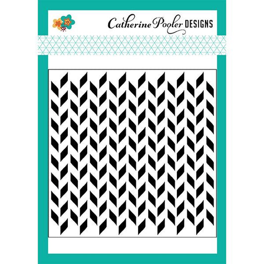 Split Chevron Stencil