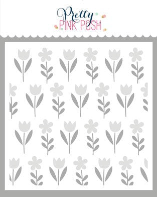 Spring Flowers Stencils