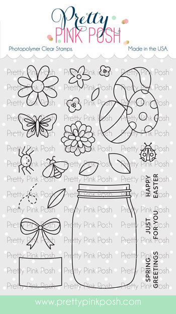 Spring Jar Stamp Set