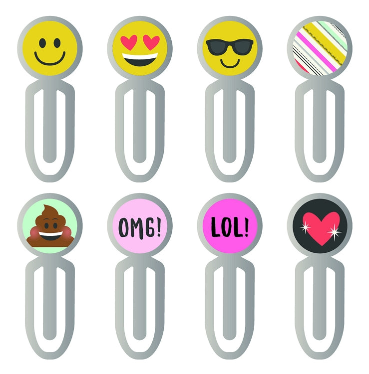 Emoji Love Epoxy Metal Clips