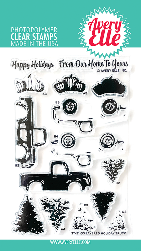 Layered Holiday Truck Stamp Set