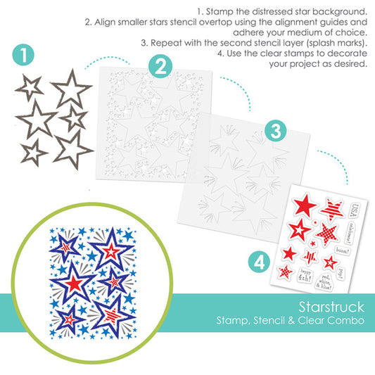 Starstruck Stamp & Stencil Set