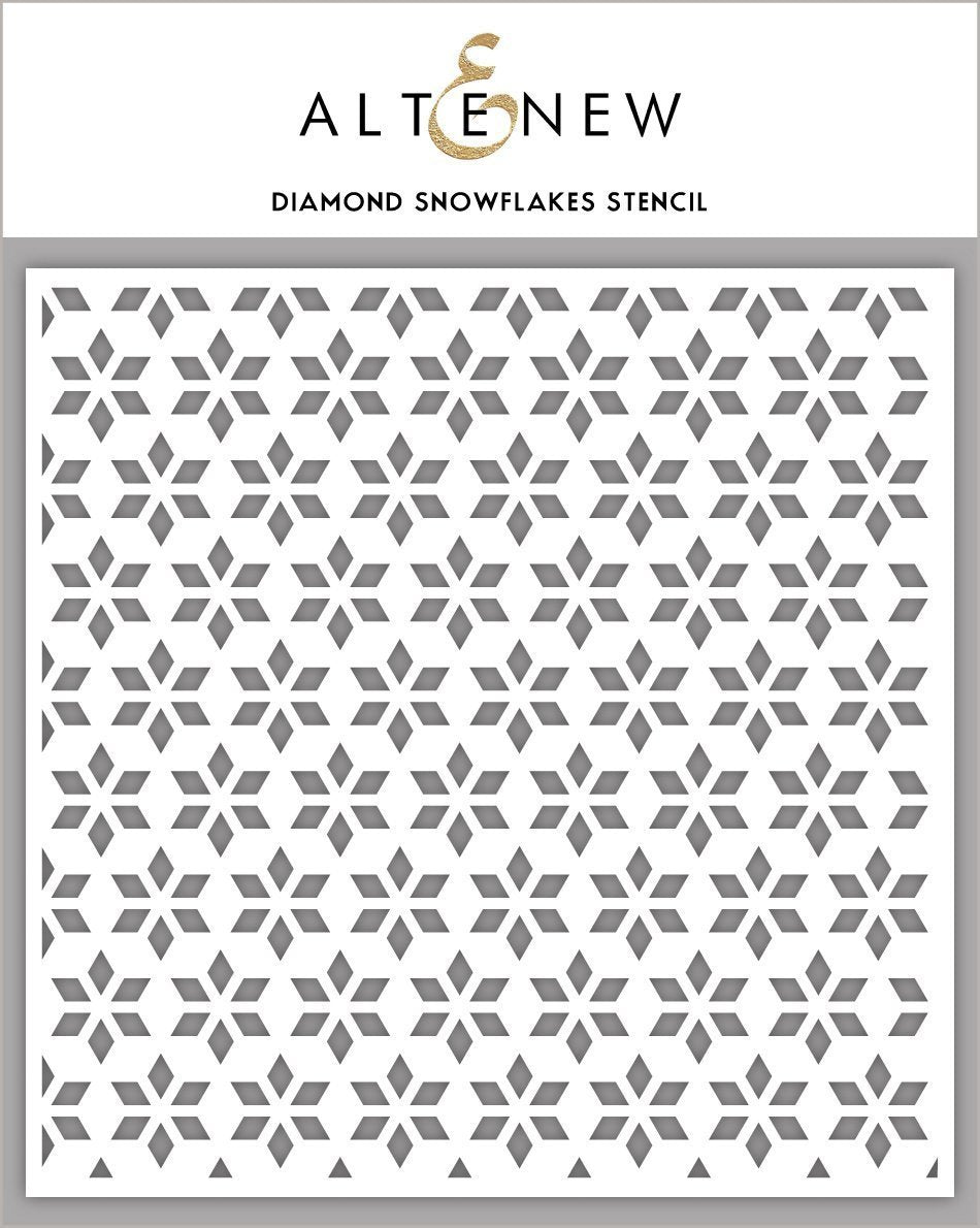 Diamond Snowflakes Stencil