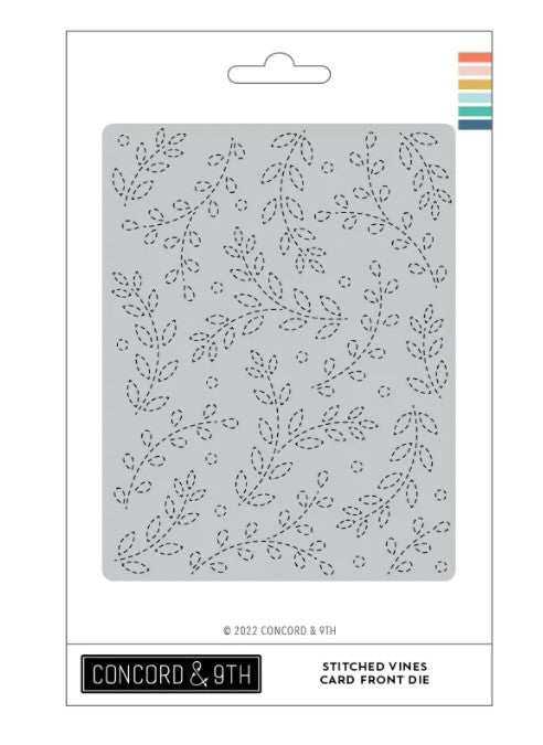 Stitched Vines Card Front Die