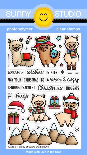 Alpaca Holiday Stamp Set