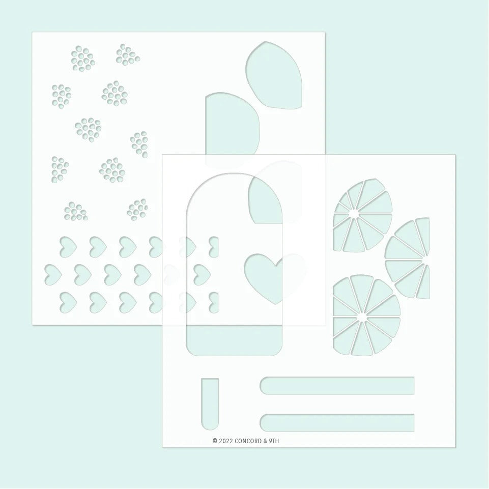 Sweet Summer Stencil Set