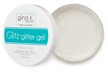 Glitz Glitter Gel White