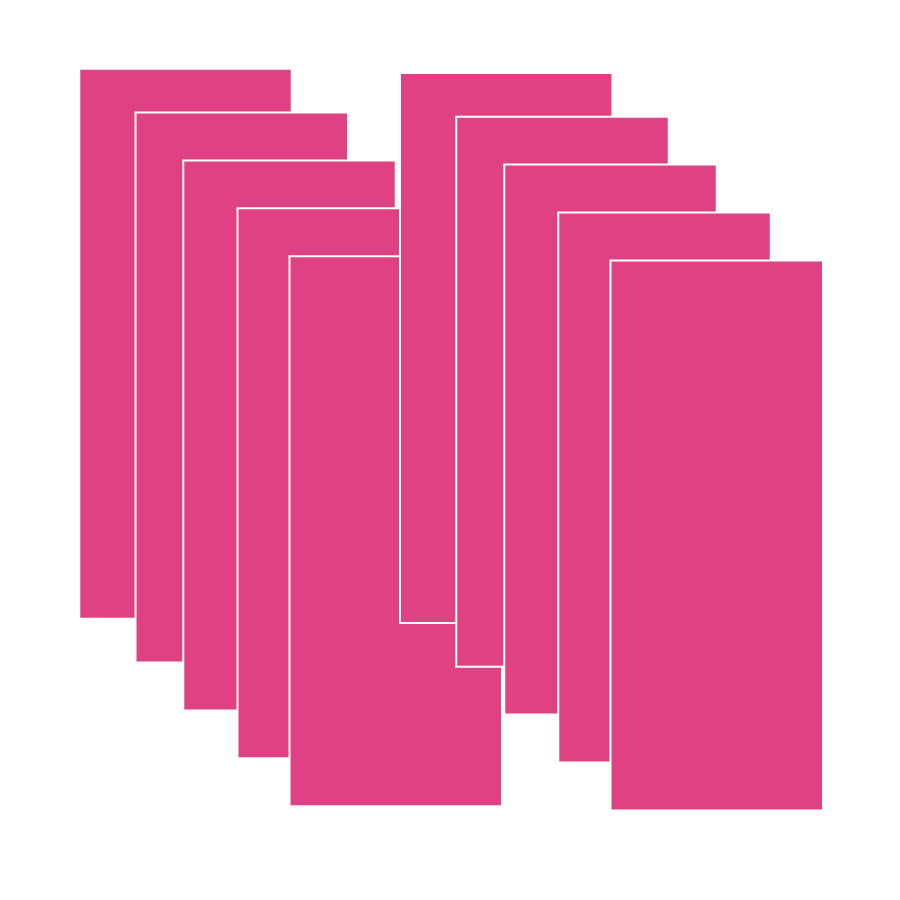 Tall Cut Card Stock- Passionate Pink