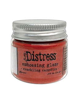 Distress Embossing Glaze Crackling Campfire