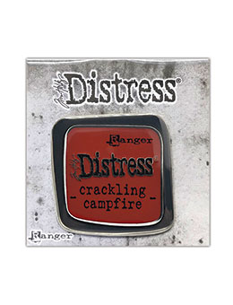 Distress Pin Crackling Campfire