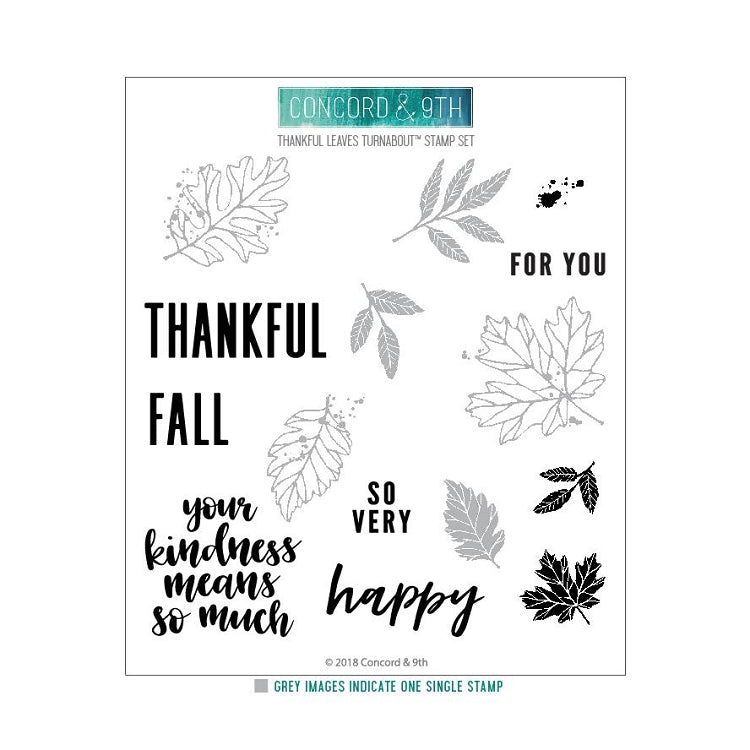 Thankful Leaves Turnabout™ Stamp Set