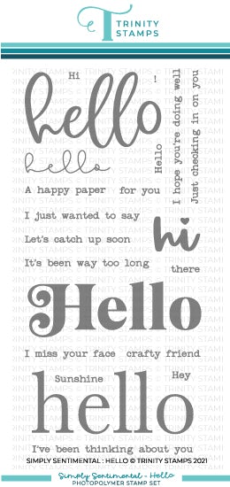 Simply Sentimental - Hello Stamp Set