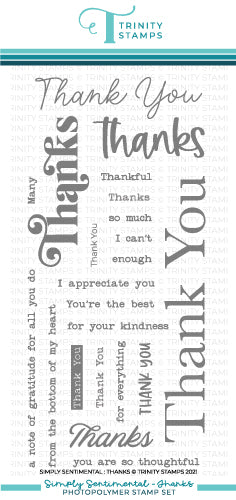 Simply Sentimental - Thanks Stamp Set