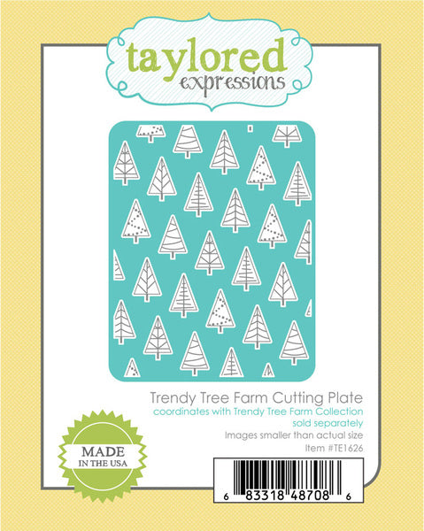Trendy Tree Farm Cutting Plate