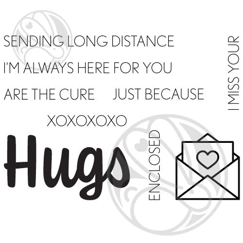 Hugs - Scripty Stamp Set