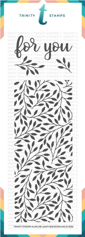 Slimline Leafy Background Stamp Set