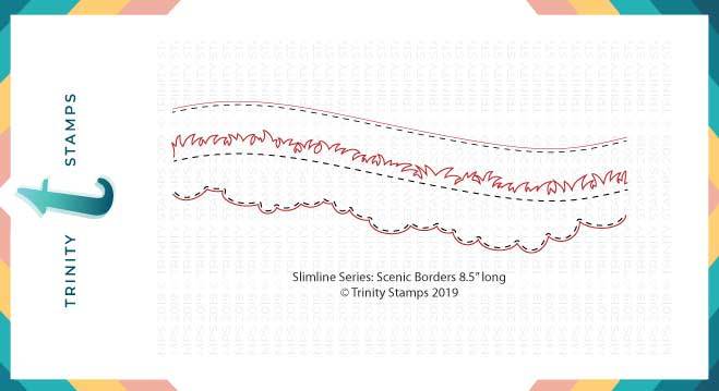 Slimline Card Series: Scenic Border Dies