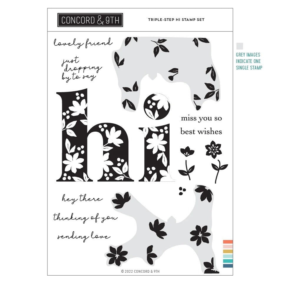 Triple-Step Hi Stamp Set