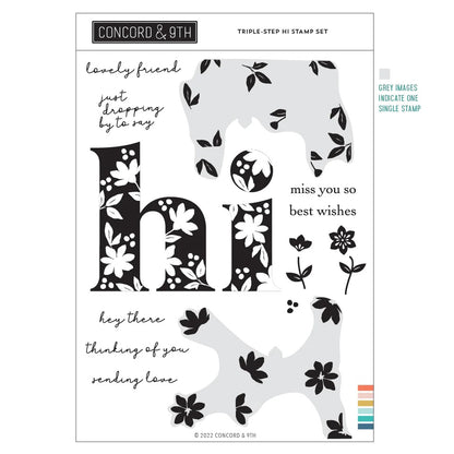 Triple-Step Hi Stamp Set