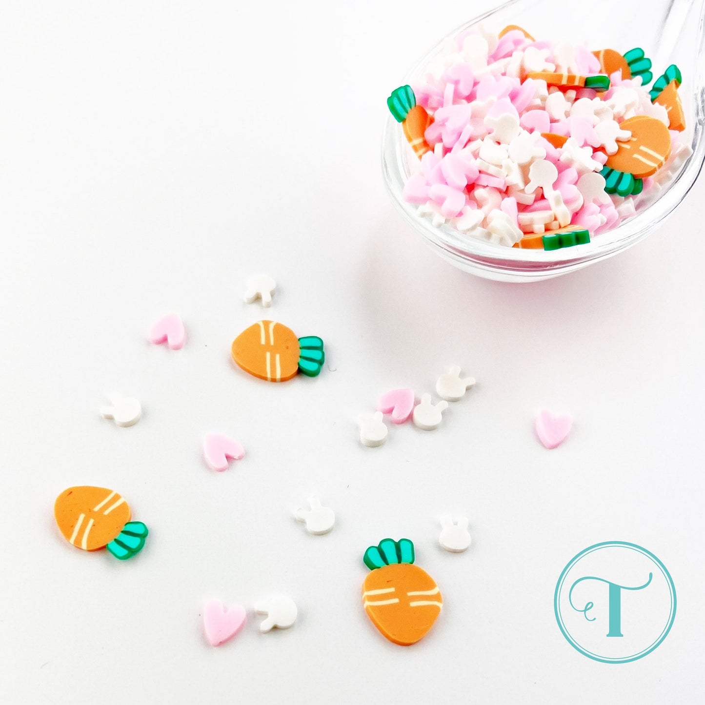 Bunny Love Clay Embellishment Mix