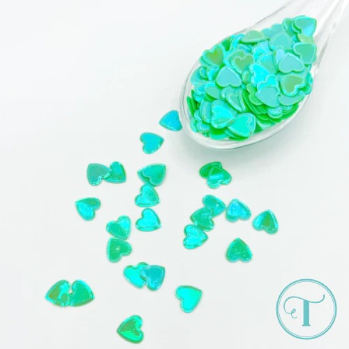 Lucky Heart Crimped Edge Confetti Embellishment Mix